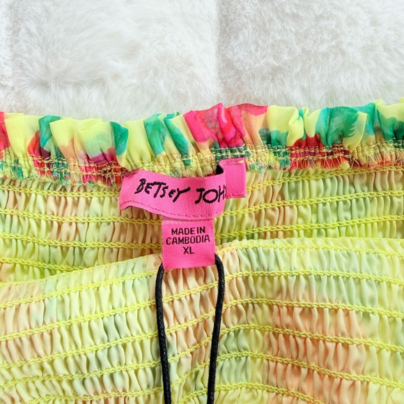 Betsey Johnson Yellow Floral Mini Dress NWT - Picture 9 of 9